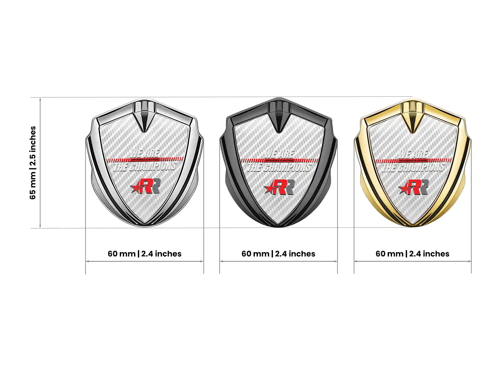 Silicone Emblem Badge High-End Feel Drift Style